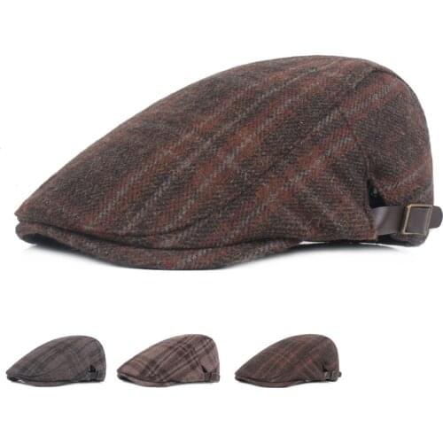 Winter Casual Beret Hat Unisex Warm Peaky Blinders Flat Caps Newsboy Style Adjustablr Fashion Spring Classic Captain Hat 2021