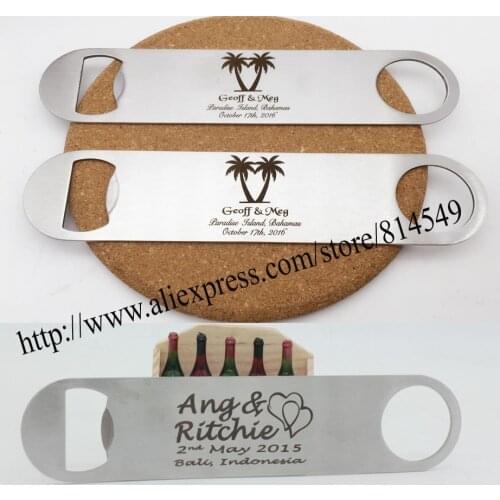 10pcs Personalized Birthday gift or personalized Wedding gift of stainless steel bottle opener , Personalized logo Free