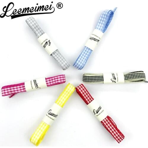 2 PAIRS Scotland England style Houndstooth Flat shoes lace 6 colors canvas shoeslstrings