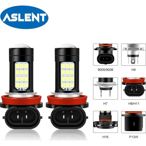 2pcs H11 LED Fog Light Bulbs H8 H9 H16 JP 9005 9006 P13W H7 H4 LED CSP 6000k White 3000k DAY Car Day time Running Auto Lamp 12v