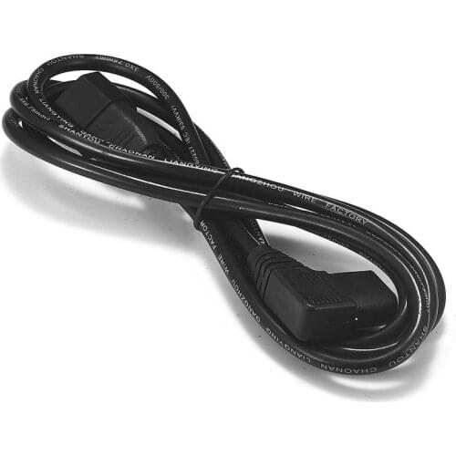 20pcs UPS IEC C13 C14 Angle Right Power Cord 2m C14 to C13 Power Cable Wire For PDU PC Computer Monitor TV DJ Stage Lights