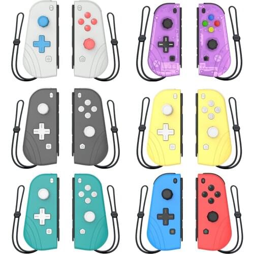 Bevigac 1 Pair Wireless Gamepad Controller Grip Handle with Gyro-Axis Double-vibration Wakeup Function for Nintendo Switch