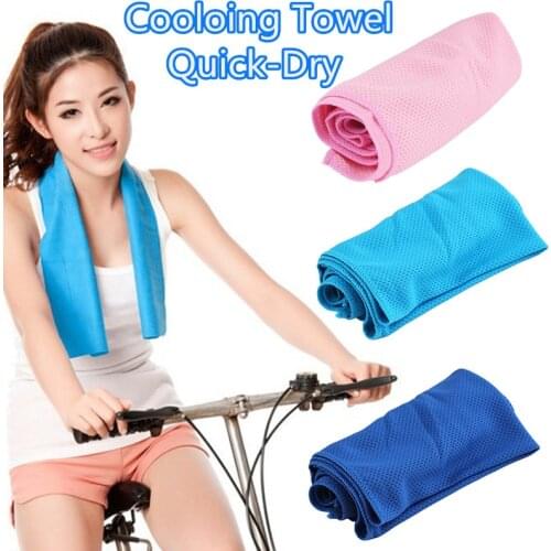Rapid Cooling Ice Face Towel Microfiber Sport Towel Quick-Dry Beach Towels Swimming Enduring Instant Chill Fitness Yoga Towels
