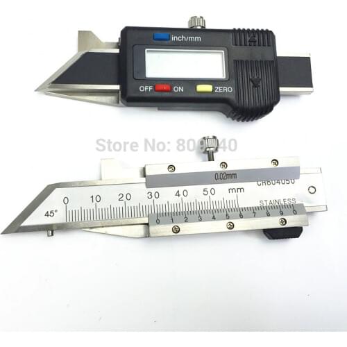 45degrees 0-50mm/0-80mm Digital Chamfer gauge Stainless steel Electronic Chamfer vernier caliper chamfer measuring tool