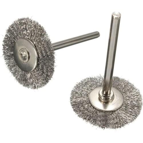 GTBL 20Pcs Stainless Steel Wire Wheel Brush Cleaner Polishing For Rotary Grinder Tool