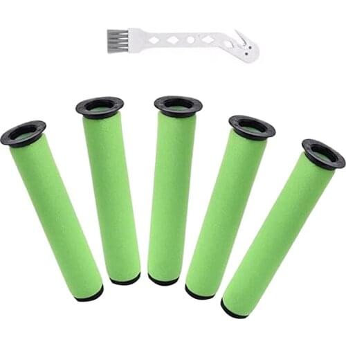 Hot 5 Packs Replacement Filters with Clean Brush for Gtech AirRam MK2 K9 Cordless Vacuum Cleaner Filters