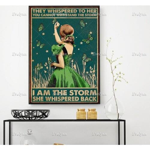 Mental Health Awareness Month Girl They Whispered To Her You Cannot Withstand The Storm Prints Home Decor Canvas Floating Frame