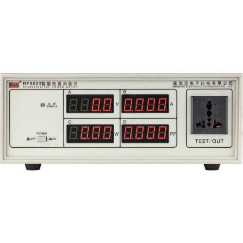 Power meter RF9800 power meter Intelligent digital power meter max voltage range 600V Max current range 20A