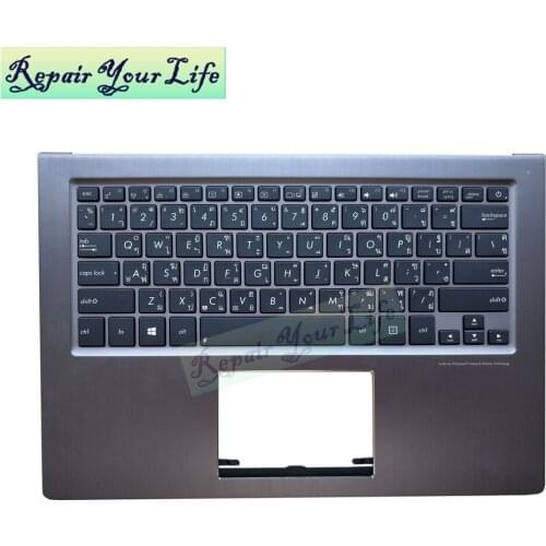 Laptop keyboard for Asus UX302 UX302L UX302LA Thailand TI blue with gray C Cover Palmrest 90NB02P1 R31TA0 9Z.N8JBU.903 NSK-UQ901