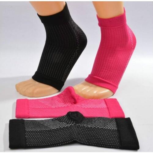 Man Women Open Toe Anti Fatigue Compression Foot Plantar Fasciitis Socks Heel Feett Arch Pain Relief Support