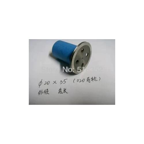 Xieye 020 Guide Wheel Assembly with Brass and Plastic Sleeve/ Seat and Bearings for Wire Cut EDM Parts, OD20mmx L35mm