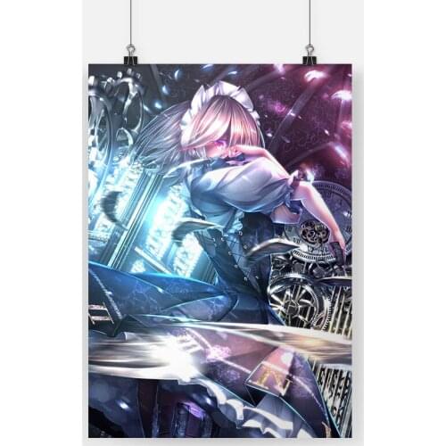 Wall Art Pictures Canvas Izayoi Sakuya Touhou Posters Home Decoration Modular Anime Figure Painting Printed No Frame For Bedroom