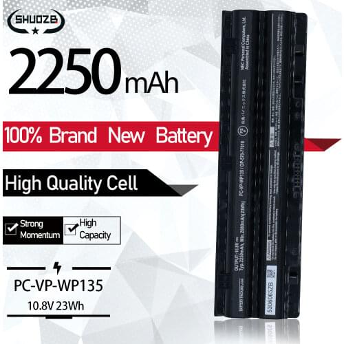 NEW PC-VP-WP135 Laptop Battery For NEC PC-VP-WP134 OP-570-77018 OP-570-77019 VK24L VK30H VK27M VK25L VJ30H 2Z00119ZA 10.8V 23Wh