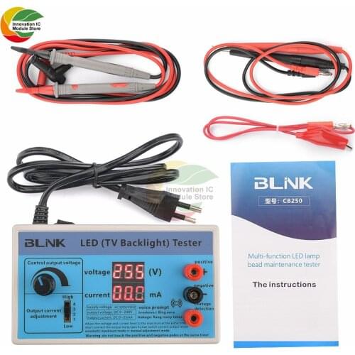 Ziqqucu Adjustable LED lamp bead tester current and voltage adjustment lamp bead repair tool EU100-240V LED tester