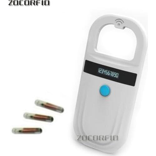 Low frequency MiNi handheld RFID Animal tag reader 134.2khz Fdx-b pet microchip scanner for animal Microchip