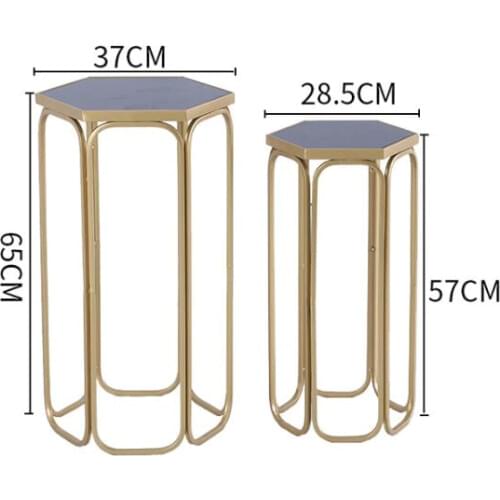 Wrought iron display rack flower rack living room sofa side table