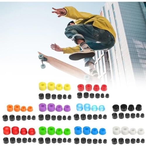 1Set Universal Skateboard Truck Rebuild Kit Bushing Washers Pivot Cups Shock Absorber For 7 In Bracket Scooter Accessories