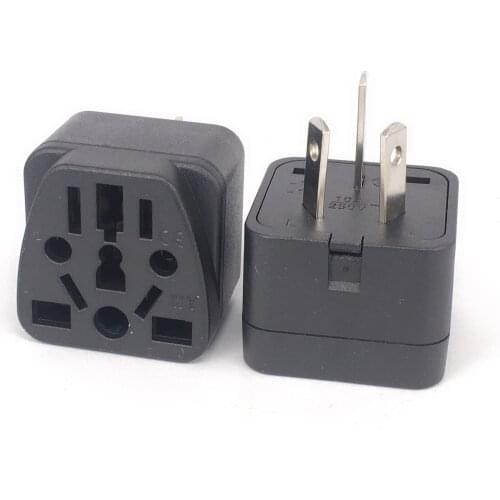 Universal Black Copper 10A 250V EU US UK AU Japan Swiss Germany France To AU Australian China type I Adapter Plug