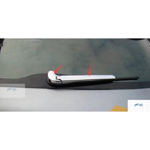 Yimaautotrims Chrome Rear Windshield Window Windscreen Rain Wiper Cover Trim Frame Fit For audi Q5 2013 2014 2015