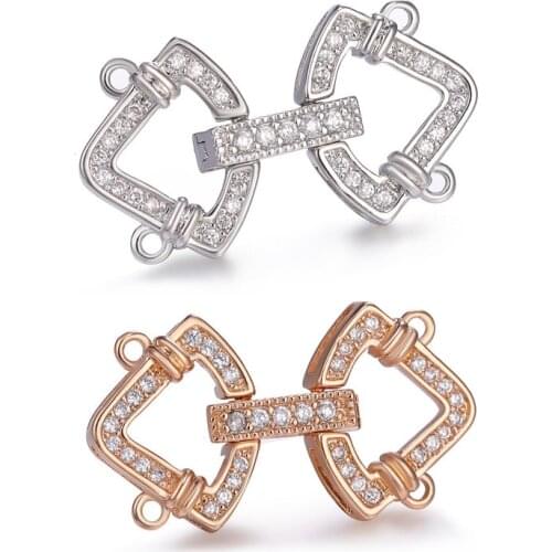 JUYA DIY Clasps Hooks for Woman Handmade Jewelry Making Accessories Fashion Design Hollow Necklace Hooks