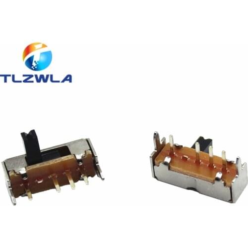 10PCS SK13D07 TOGGLE Switch 4PIN 1P3T Handle High 4MM PITCH 2.0MM Right Angle Slide Switches SK13D07VG4