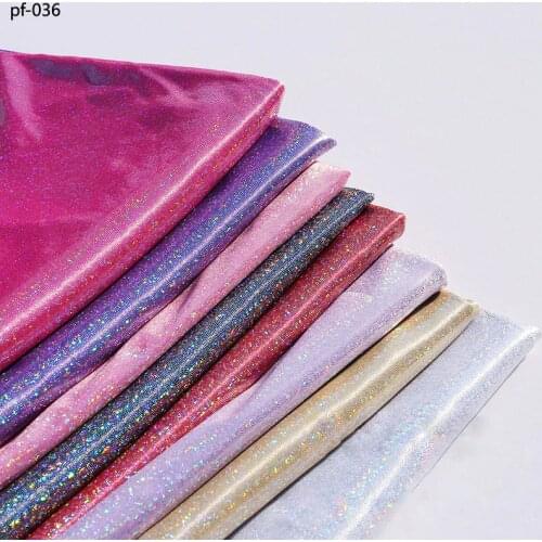 50cm*150cm Laser stage fabric Colorful laser bronzing fabrics wedding decoration stretchy soft doll fabrics handicraft fabrics