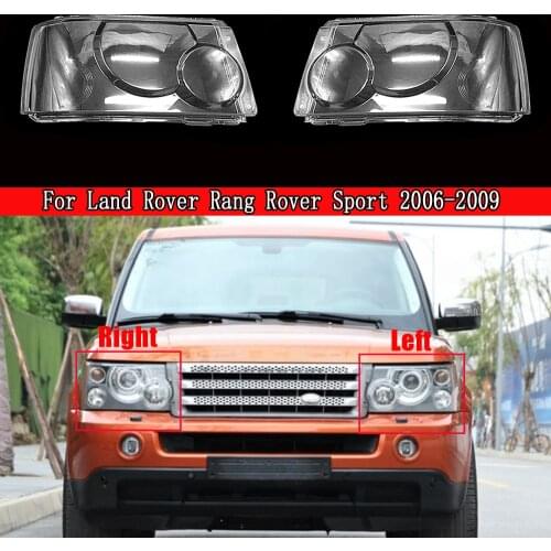 Car Headlight Clear Lens Headlamp Clear Coupe Convertible Bright Shell Cover For Land Rover Rang Rover Sport 2006 2007 2008 2009