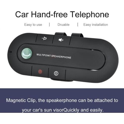 Multipoint Speakerphone 4.1+EDR Wireless Bluetooth-compatible Handsfree Car Kit MP3 Music Player for IPhone Android Dropship Hot