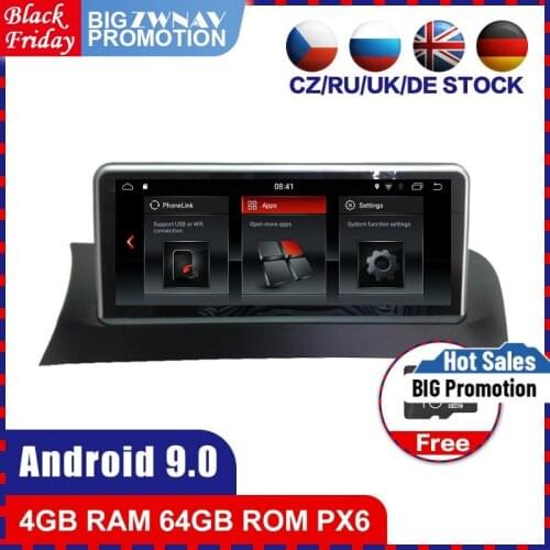4+64G 6 core PX6 Android 9.0 Car multimedia Player for BMW X3 E83 2004-2008 car radio video stereo Audio gps navi wifi head unit