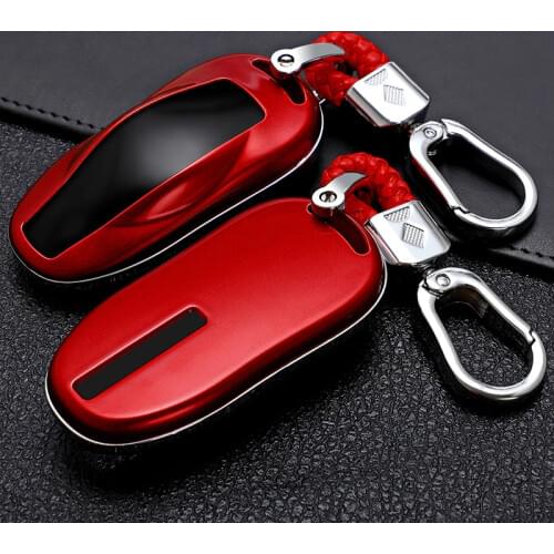 Car Styling ABS Car key Wallet Smart Pocket For Tesla Model S Keychain Car Remote KeyFOB Cover Case key Ring Housekeeper