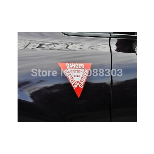 Car Styling Funny Warning Car Sticker DANGER ENJECTION SEAT Car Vinyl Tape Sticker Decals Auto Window Sticker