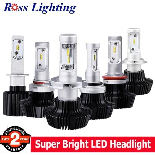 Car LED Headlight Bulbs All in One H7 H11 H1 880 H3 9005 9006 50W 8000LM H4 9003 High Low Beam Fog Lights