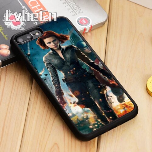 LvheCn Superhero Black Widow Phone Case Cover For iPhone 5 6 6s 7 8 plus 11 12 Pro X XR XS Max Samsung Galaxy S6 S7 edge S8 S9