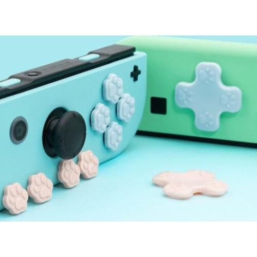 D-pad Move Cross Direction ABXY X Key Sticker Joystick Button Thumb Stick Grip Cap Cover For Nintendo Switch Joy-con Skin Case