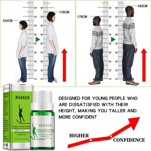 MABREM Increase Height Essential Oil Grow Taller Conditioning Body Promote Bone Growth Herbal Oils Soothing Foot Massage Oil