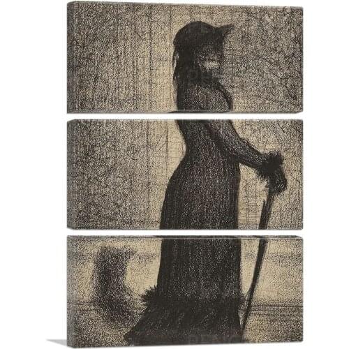 HD Print Women Strolling Canvas Painting Home Decoration Wall Art Georges Seira Poster Modular Pictures Modern Living Room Frame