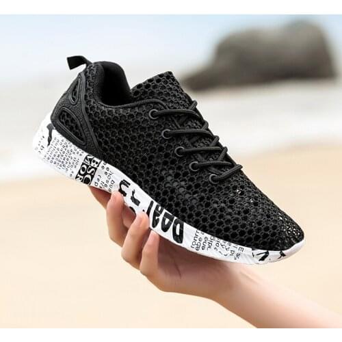 2021 Spring Summer New Women Sneakers Women Breathable Men Casual Shoes Hollow Lightweight Fashion Flat Shoes Plus Size 35-46