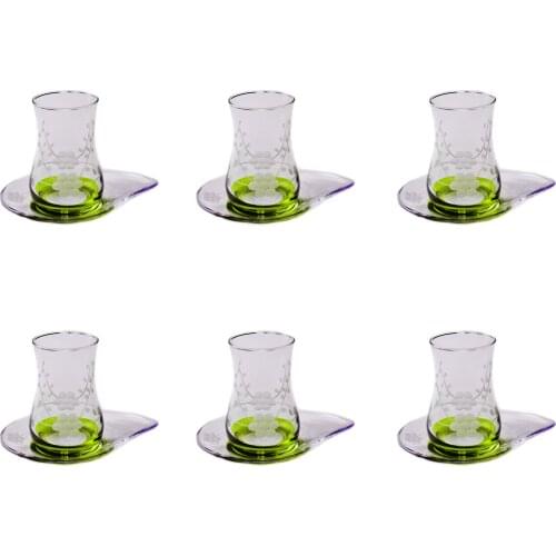Lav Eda 12 Piece Green Naturel Tea Set