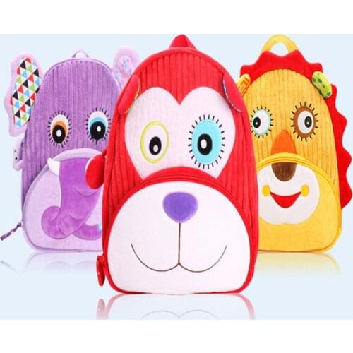 Cartoon Cute Kids Toddler School Bags Backpack Children Kindergarten Schoolbag 3D Cartoon Animal Bag For Girls Boys Schooltas