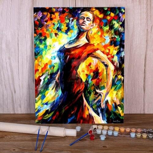 In The Style Flamenco Paint By Numbers Package Acrylic Paints 50*70 Paiting By Numbers Wall Paintings Children Drawing