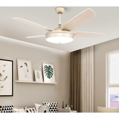 Nordic Modern LED Wooden Ceiling Fan Wood Ceiling Fans Lamp Living Room Attic Fan DC Ceiling Fans With Lights 220v