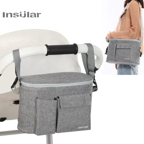 New Stroller Cup Holder Baby Stroller Accessories Stroller Pram Bag Organizer Cover Baby Buggy Winter Pouch Bottle Storage Bag