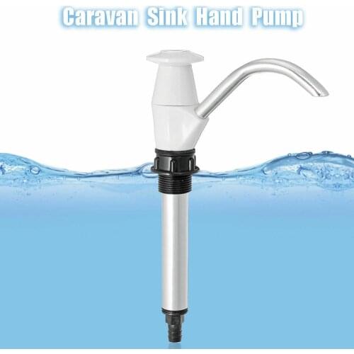 New Caravan Sink Water Hand Pump Tap For Camping Trailer Hand Water Pump Hand Water Accessory White Practical Easy Operation