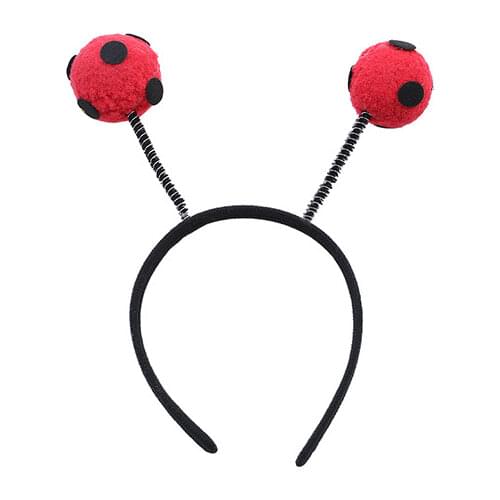 Adult Kids Ladybug Headband Antenna Ball Hair Band Headwear Party Gift home decor wedding birthday