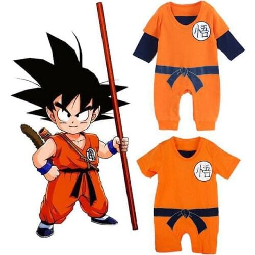Autumn Spring Baby Boys Girls Clothes Rompers Kids Cloth Newborn Son GOKU Toddler Jumpsuit Bebes Halloween Costumes Clothing