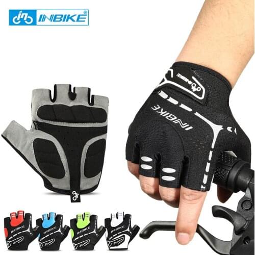 INBIKE bisiklet Cycling Gloves Bicyle luvas Breathable Gloves for Bicycles guantes ciclismo Gloves Without Fingers guantes MH206