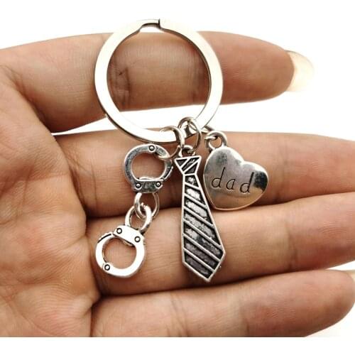 Personalizeds Police officer Keychain Seargant keychain Detective keychain best Dad keychain Father Day Gift him handcuff charm