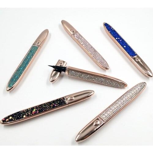 Eye Liner Pen Magic Self-Adhesive Eyelash Liquid Eyeliner Pencil Magnet-Free Glue-Free For False Eyelashes