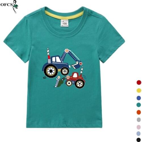 Retail Sales Summer Childrens T Shirt Fashion Print Kids Shirt For Boys Girls Cotton Short Sleeve Sweatshirt Tops Baby Clothes