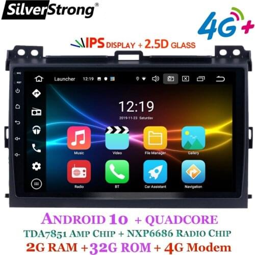 SilverStrong IPS 2.5D 4G SIM Car Multimedia Player for Toyota Prado 120 LandCruiser Android10 GPS Radio